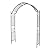 1. GO Adjustable Steel Garden Arch, 8'2" High x 4'7" Wide, Garden Arbor for Various Climbing Plant, Outdoor Garden Lawn Backyard