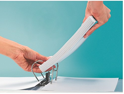 Leitz 1010 Qualitäts-Ordner Plastik breit, mit patentierter 180º-Präzisionsmechanik (nachtblau, 5er Sparpack | 8cm Breit)