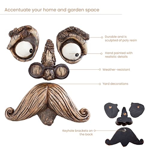 image for Bits and Pieces - 'Old Man' Tree Hugger - Yard Decorations - Whimsical