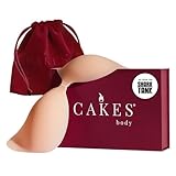 CAKES Body Adhesive Strapless Bra - Reusable Cakes Sticky Bra for Fuller Looking Seamless Shape, Sculpting Solution for The Best Boobs of Your Life - Honey, Size Medium (32C,32D,34C,34D,36C)
