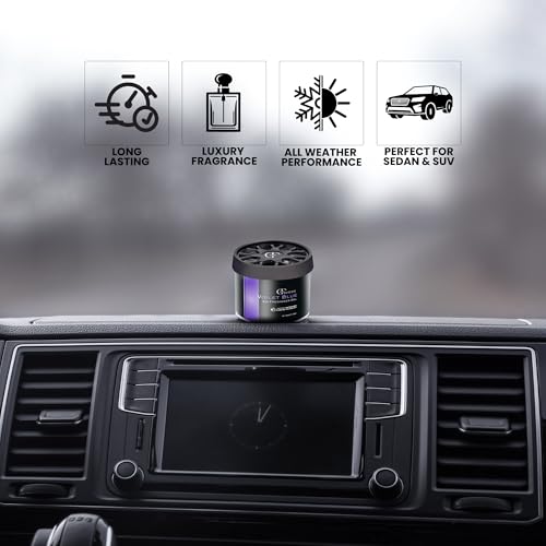 Image of Blue Voilet Gel Car Perfume - Lavender Violet Freshness | Long-Lasting 45 Days | Luxury Gel Car Air Freshener