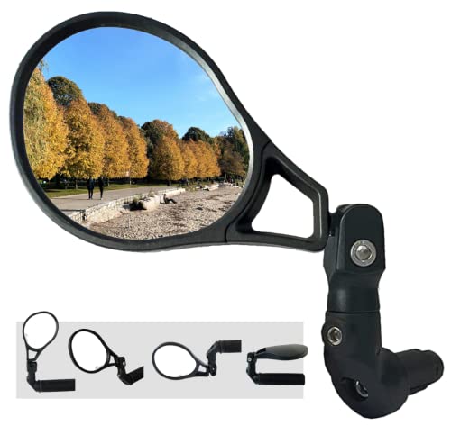 Hafny E13 Approved E-Bike Mirror, Large Surface Bar End Bike Mirror, HD...