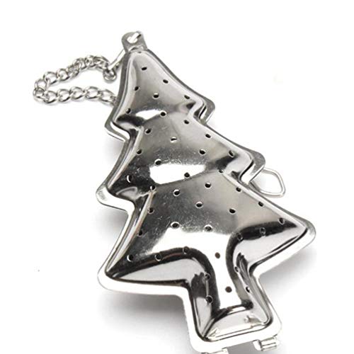 Hemoton 2 Pcs Infusor de ChÃ¡ de Natal Filtro de ChÃ¡ Em Forma de Ãrvore de Natal de AÃ§o InoxidÃ¡ve