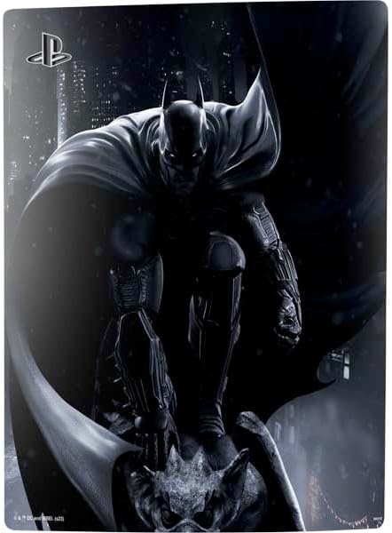 Skinit Decal Gaming Skin Compatible with PS5 Digital Edition Bundle - Officially Licensed DC Comics Arkham Origins Batman in Action Pose Design