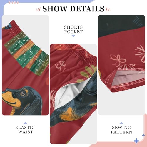 ZZXXB Dachshund Xmas Candy Cane Boys Long Pants Soft