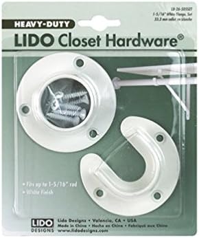 Lido 5-1/2 in. L x 1-5/16 in. Dia. Powder Coated Steel Closet Flange Set
