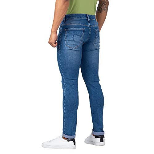 Image of Spykar Men's Slim Fit Low Rise Casual Jeans