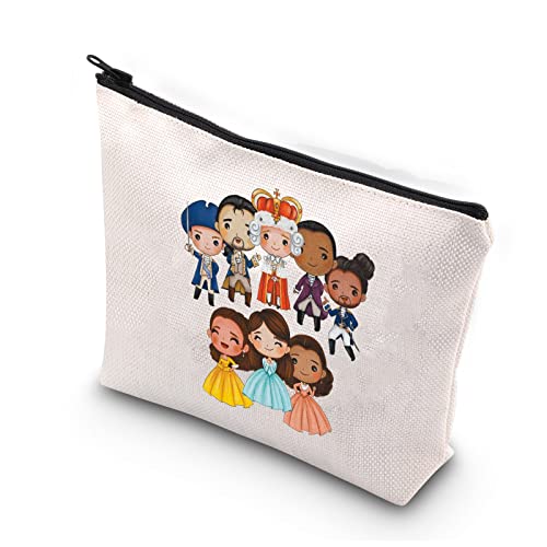 BDPWSS Hamilton Broadway Musical Inspired Gift Alexander Hamilton Gift Angelica, Eliza, & Peggy Gift For Women Girls Hamilton Fans Gift King George Hamilton Cosmetic Bag (musical AEP KG)