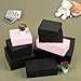BoxSkivra Pink Magnetic Gift Box 15 Pack 12X6X4 Inch Foldable Gift Boxes Bulk Black Gift Boxes with Lids Packaging for Small Business Luxury Gift Box Shredded Paper Filler