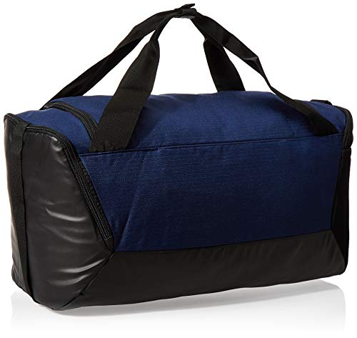 NIKE Bolsa esportiva pequena Brasilia – 9.0, azul-marinho meia-noite/preto/branco
