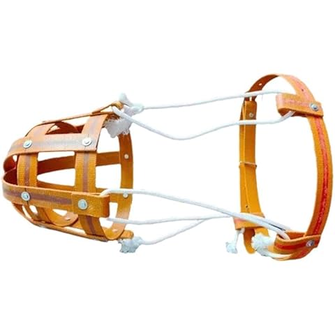 Gugowin Livestock Muzzle (10-Foot Rope with Anti-Biting Collar, Medium (220-770 lbs) – for Livestock) Cover