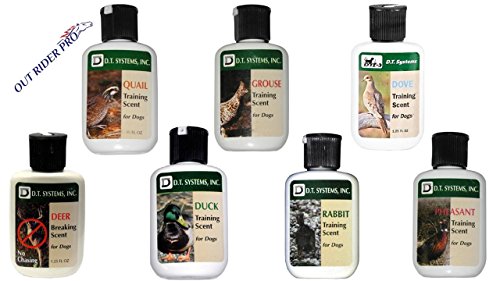 D.T. Systems Training Scent for Pets, 1-1/4-Ounce All 7 Flavors with Free Out Rider Pro Premium Water Bowl Silicone (Portable) Collapsible for Traveling and Hunting and Premium Golden Whistle 120DB - Thumbnail 7
