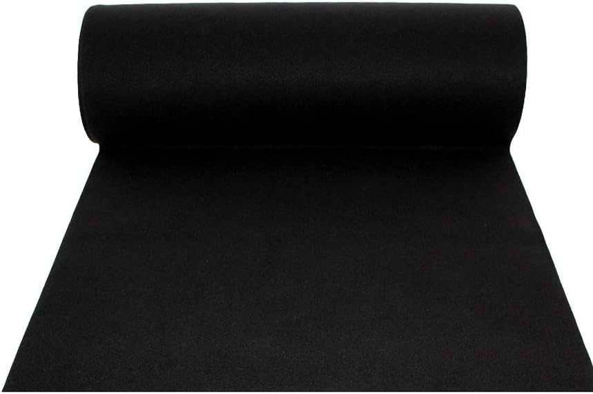 Tapis de couloir noir grand format 1x30 m résistant à l'eau et aux UV