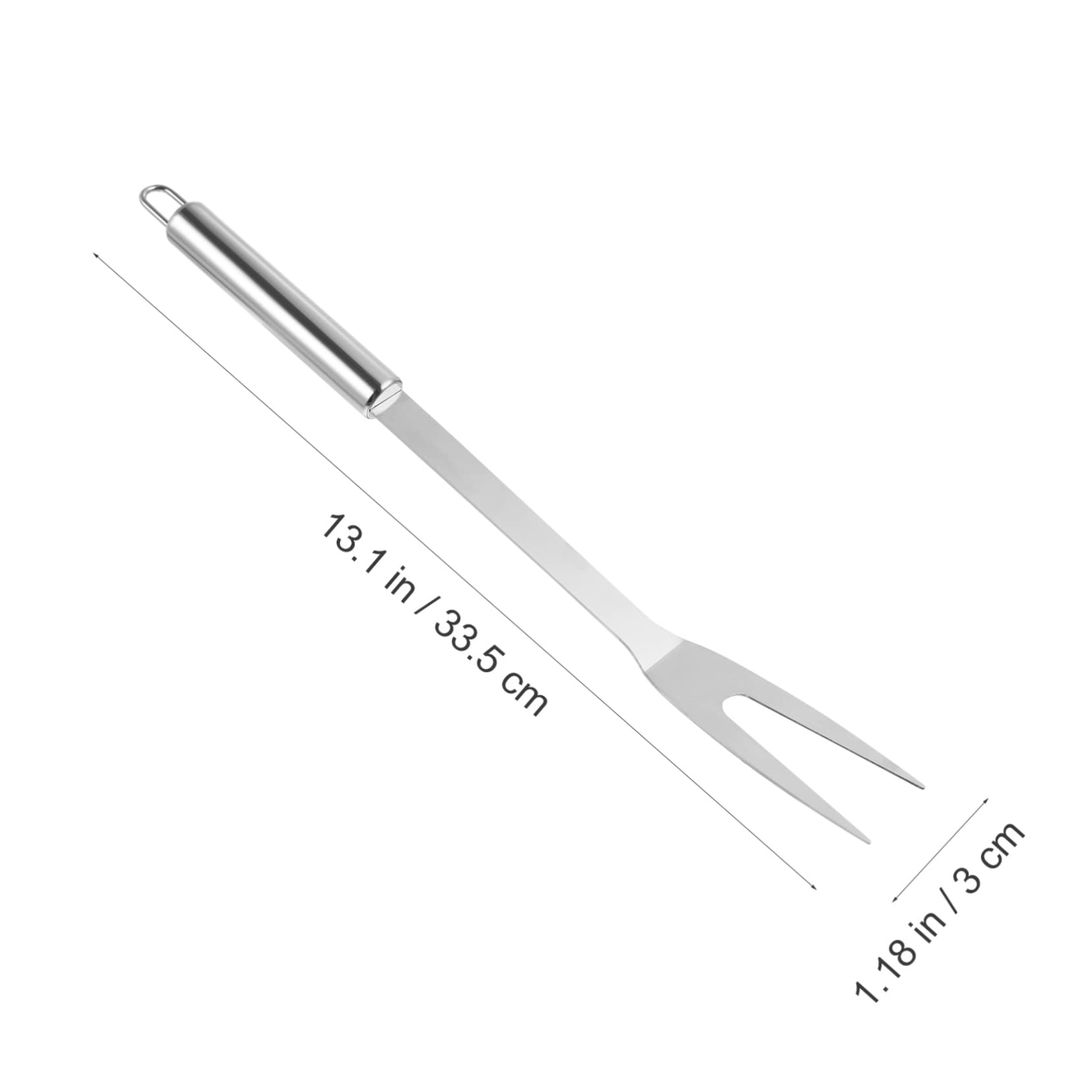 CAXUSD Stainless Steel Meat Fork Forks for Grilling Elegant Design Serving Fork for Kitchen and Picnic Durable Mirror Polished Steel Utensils for Safe Cooking and Maximum Control