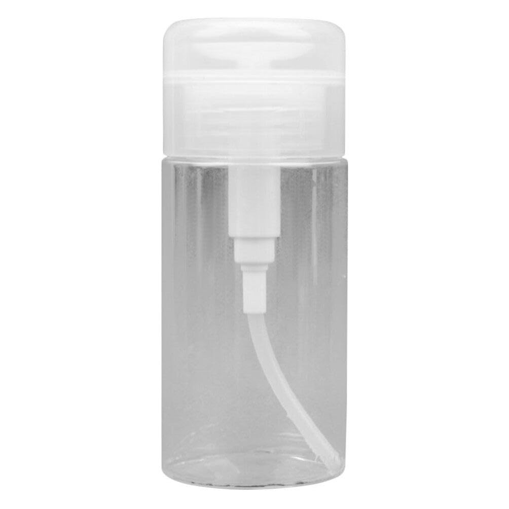 Push Down Pump, Nail Polish Remover Bottle Push Down Pump PET Empty Makeup Containers Empty Bottle 120ml