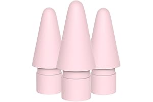 Replacement Pen Tips Compatible for iPad Pencil 1st & 2nd Generation (3-Pack) (Pink)