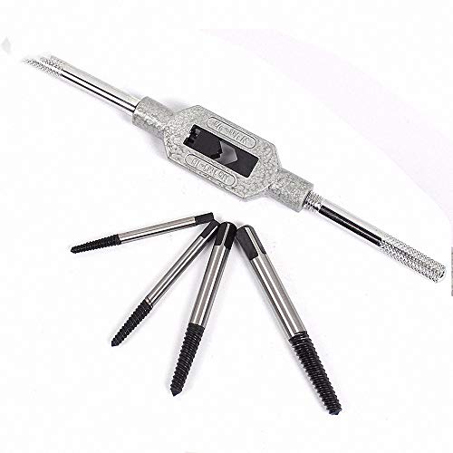 5 piezas extractor de tornillos Cr-Mo con marco