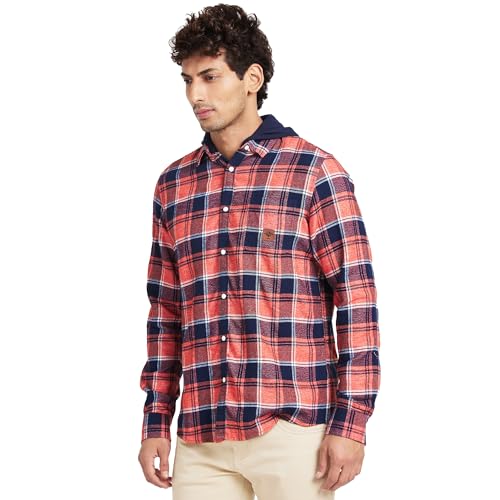 Image of Being Human Dark Grey Slim Fit Regular Collar Men's Shirt Clothing