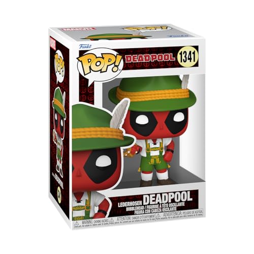 Funko POP! Marvel: Deadpool - German Beer Fest Server - Lederhosen - Sammelfigur aus Vinyl - Offizielle Merchandise - Spielzeug für Kinder & Erwachsene - Marvel Fans