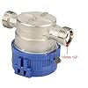 DEWIN Water Flow Meter - Water Meter Flow Meter 1/2 inch Cold Water Meter with Fittings for Garden Home Usage 15mm #4