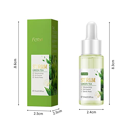 Akary Green Tea Face Serum Moisturizing & Hyaluronic Acid Oil Control Skin Soothing Skincare Shrink Pores Serum, Natural Facial Serum For Skin Care Breakout Pimple Cutin Repair #TOP7