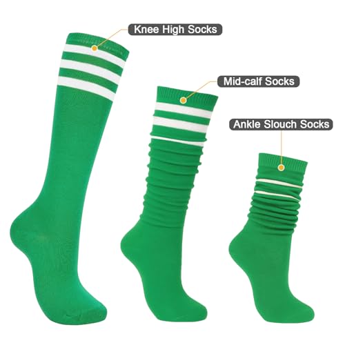 Image of Women's Knee High Socks Long Athletic Thin Thigh High Stocking Outdoor Sport Casual Tube Socks Knee Socks