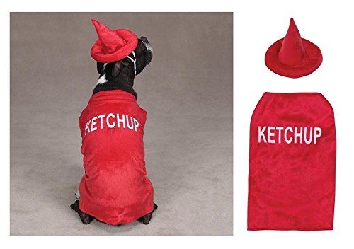 Ketchup Bottle Costumes For Dogs - Large Food Themed Dog Costume ! #TOP4