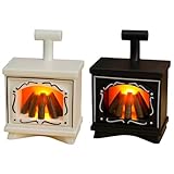 Utilisation polyvalente : conçue spécifiquement comme une fausse cheminée et une lampe de maison de poupées, elle complète divers décors intérieurs et décors miniatures, ce qui en fait un excellent de cheminée de table ou un accessoire de collection.