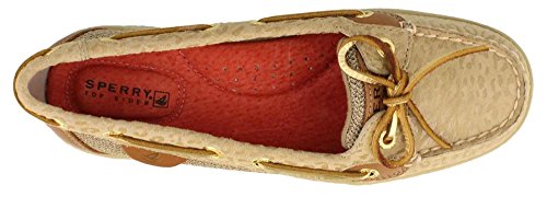 Image of Sperry womens Angelfish loafers shoes, Natural Embossed Leopard, 8 US