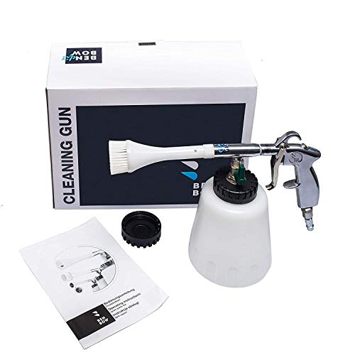 BenBow Pistolet de Nettoyage à air comprimé Série Pro Nettoyeur d'intérieur Professionnel avec - Pistolet de Lavage à Haute Pression Nettoyeur de sièges, Pistolet:avec Pinceau