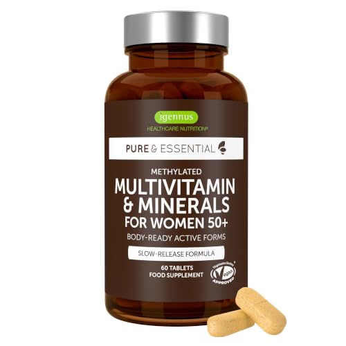 Igennus Methylated Multivitamin for Women 50+ with Calcium & Magnesium