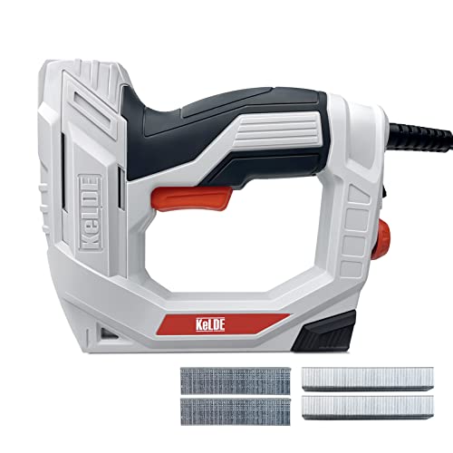 Grapadoras y Clavadoras Eléctricas, 2 en 1 Electric Tacker, contiene 1500 piezas de grapas JT21 y 500 piezas de clavos de 15 mm