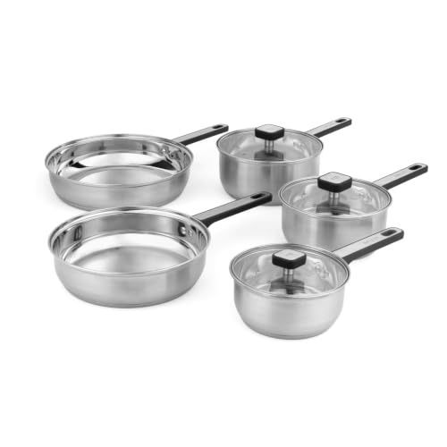 Salter Expert Batterie de cuisine 5 pièces inox, induction