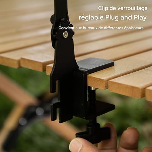 Support de lanterne de camping pliable et réglable pour table de pique-nique - 4