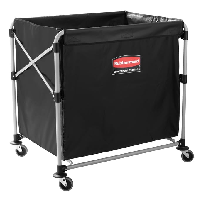Image of Rubbermaid Commercial Products Replacement Bag for Bushel Collapsible X-Cart for Laundry /Towel /Hospitality /Clothes, 8 Bushel (Pack of 2)