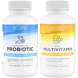 Ameo Life Probiotics for Digestive Health & Chelated Daily Multivitamins Bundle