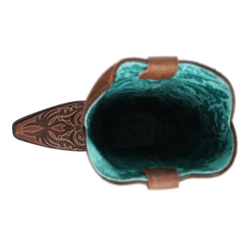 Corral Boots Womens Embroidered Snip Toe Casual Boots Mid Calf Mid Heel 2-3" - Brown4