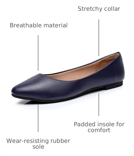 Image of VenusCelia Women's Snug Flat Shoes