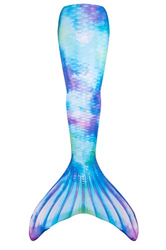 Fin Fun RTLX-WWV-08-MF - Aletas de Sirena (Talla M, 122-134 cm, para niños a Partir de 8 años), diseño de Ondas, Color Azul