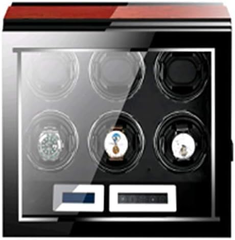 FENOKD Mechanical Watch Shaker Automatic Watch Winder Case Holder High Class Motor with Panel Display Screen Quiet Motors ith Flexible Pillows LCD Display Co