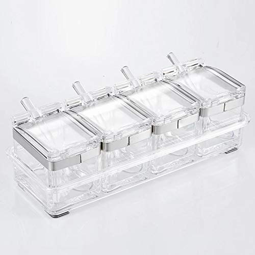 Fournitures de cuisine pots assaisonnement boîte set pour l'organisation des condiments
