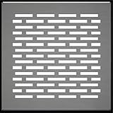 Kratki Kaminbodengitter Pulverbeschichteter Edelstahl Leicht Poliert 15,2x15,2x4,5 cm Poliert