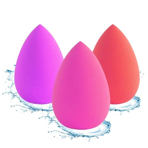 Image of Soft Makeup Sponge | Multi-Use Foundation, Concealer & Cream Blending Applicator for Smooth, Even, Streak-Free & Natural Makeup Finish for Face, Eyes & Contours (Pack of 2)