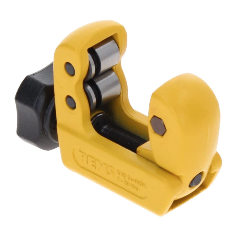 REMS Rohrabschneider RAS Cu-INOX 3-28 Mini (Installationswerkzeug zum Trennen von Rohre Durchmesser 3–28 mm, 1/8–1 1/8", Wanddicke s ≤ mm 4 | klein, handlich, stabile Konstruktion) 113240 R