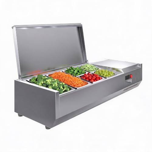 48" Refrigerated Condiment Prep Station
