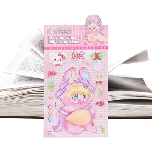 Soft 3D Sticker - Playful Decorative Decal, Water Bottle Graphic for, Cute Artwork Design, Creative Sticker Accessory with Embossed Texture, Vinyl Decal Pack...