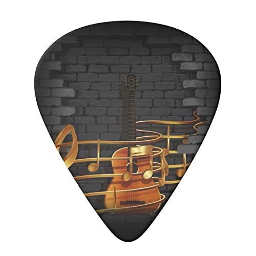 Note Guitar Lot de 6 médiators pour guitare acoustique, guitare électrique, basse, ukulélé – fin, moyen et épais. - Les Beatles, Paul McCartney, John Lennon, RIngo Starr, George Harrison Note Guitar Lot de 6 médiators pour guitare acoustique, guitare électrique, basse, ukulélé – fin, moyen et épais. – Image 4