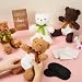 Chicingyou 8 Set Bear Blindfolded Diaper Changing Baby Shower Games with Blindfold Changing 12 Inch Bear Dolls Diapers Gift Bags for Baby Shower Gender Reveal Raffle Party Game