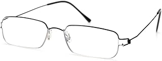 TERAISE Ultra Light Reading Glasses for Men/Women with Blue Light Blocking, Stylish Comfortable Screwless HD Computer Readers Metal Frame Eyeglasses 2.5X