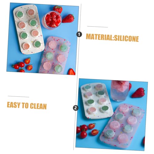2 Pzas Molde Silicona Para Cubos De Hielo Flexible Creativo miniatura 3